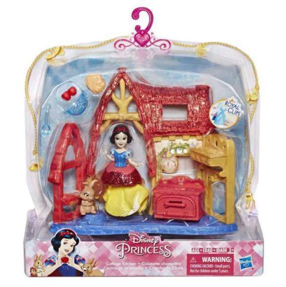 Hasbro Mini Laleczka Księżniczka Królewna Śnieżka Domek Kuchnia Zestaw Do Zabawy