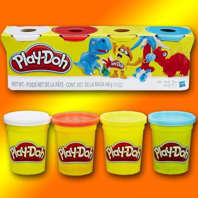 Hasbro Play-Doh Ciastolina 4 Tuby 4-Pak 448 g B6508