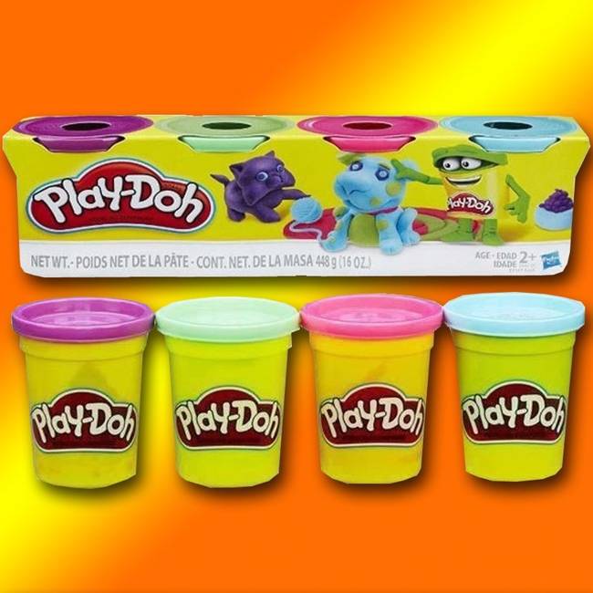 Hasbro Play-Doh Ciastolina 4 Tuby 4-Pak 448 g E4869