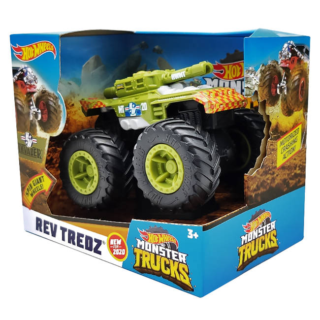 Hot Wheels Monster Truck Rev Tredz Invader