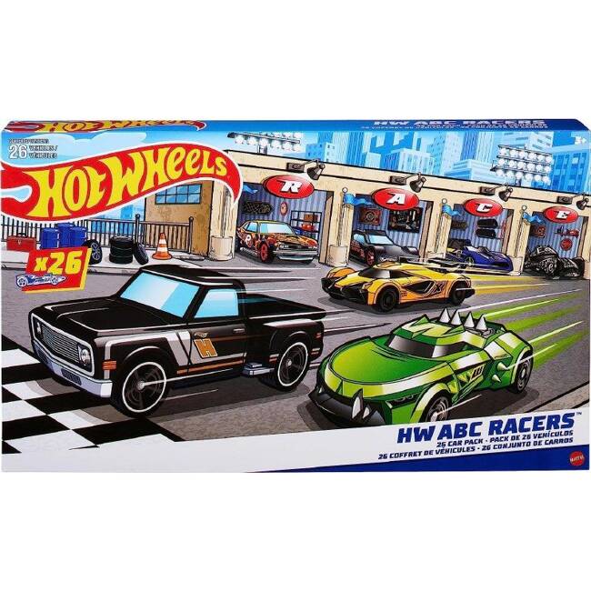 Hot Wheels Zestaw 26 Autek z Literkami HKL76