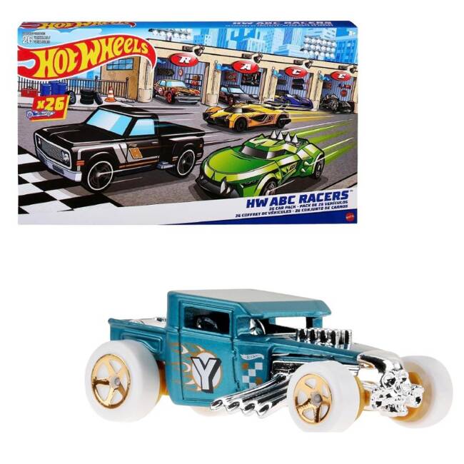 Hot Wheels Zestaw 26 Autek z Literkami HKL76