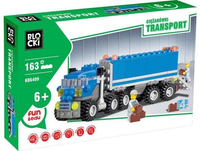 Icom Blocki Klocki Transport Ciężarówka Auto 163 el.