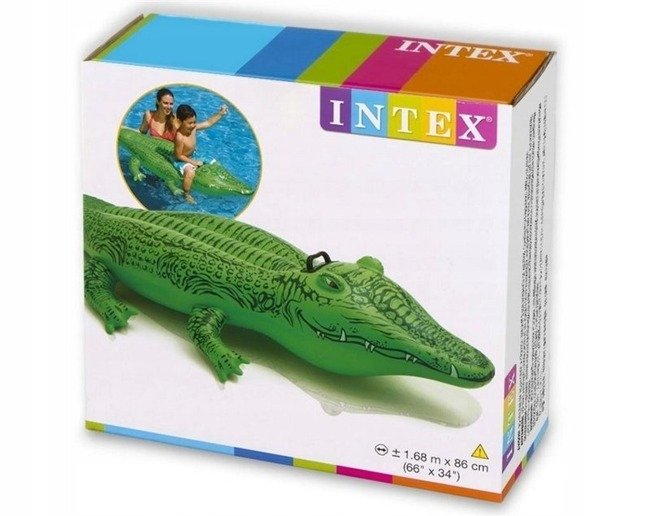 Intex Dmuchany Materac Do Pływania Krokodyl