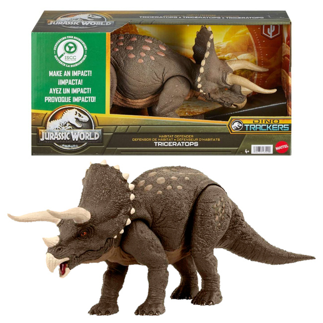 Jurassic World Triceratops Dino Trackers Figurka Dinozaur HPP88