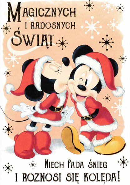 Kartka Świąteczna Miki I Minnie