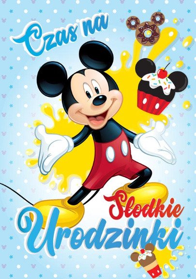 Kartka Urodzinowa 3D Disney Myszka Miki