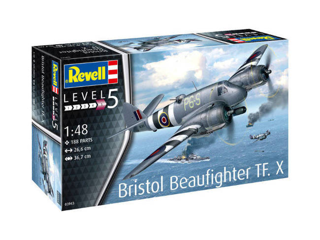 Klocki Revell  Model Samolotu Bristol Beaufighter TF.X 1:48