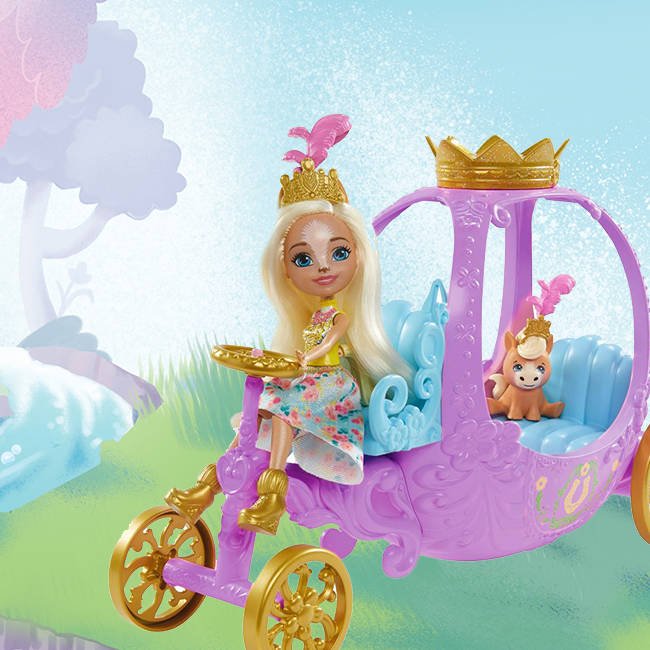 Królewska Karoca i Lalka Enchantimals Peola Pony