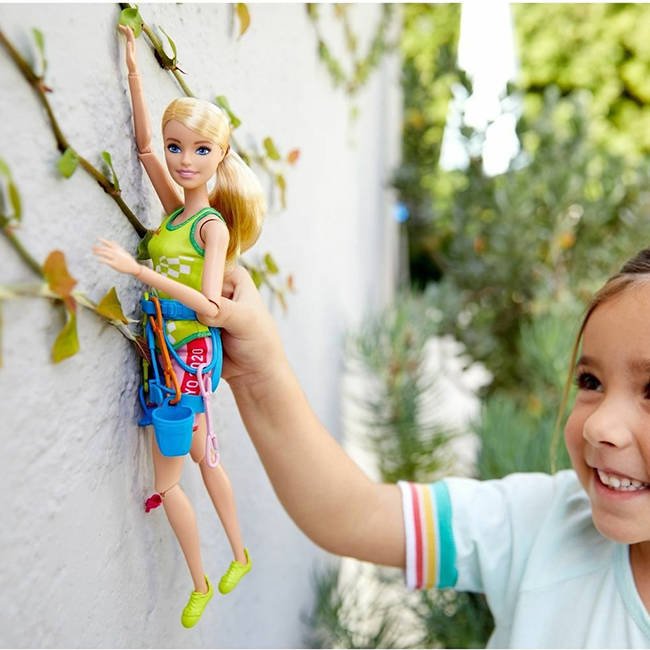 Lalka Barbie Olimpijka Wspinaczka Mattel 