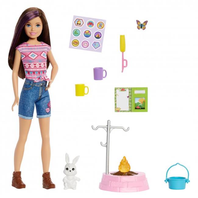 Lalka Barbie Skipper Zestaw Kemping