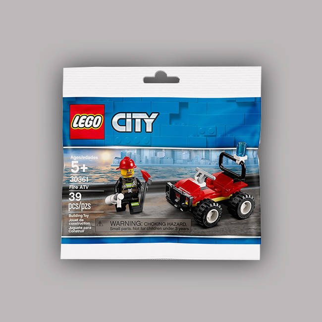 Lego City Klocki Saszetka Quad Strażacki