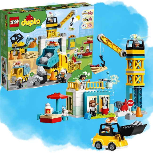 Lego Duplo Klocki Mega Zestaw Żuraw Wieżowy I Budowa
