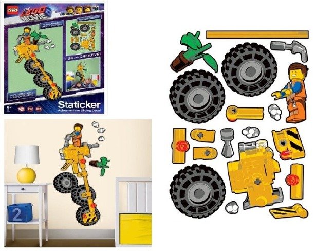 Lego Movie Pojazd Emmet Układanka Staticker 