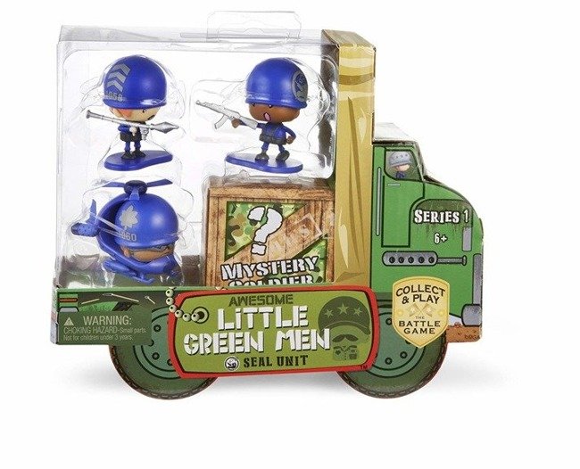 MGA Awesome Little Green Men Żołnierzyki Starter Pack 3 Figurki i Helikopter