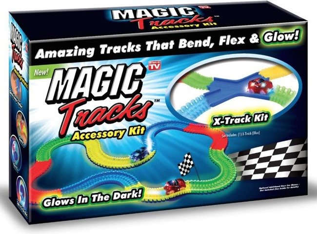 Magic Tracks Oryginał Tor Wyścigowy Świecący w Ciemności X-Tracks 21 el.