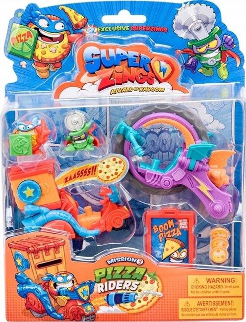 MagicBox SuperZings  Pizza Rider + 2 Figurki 