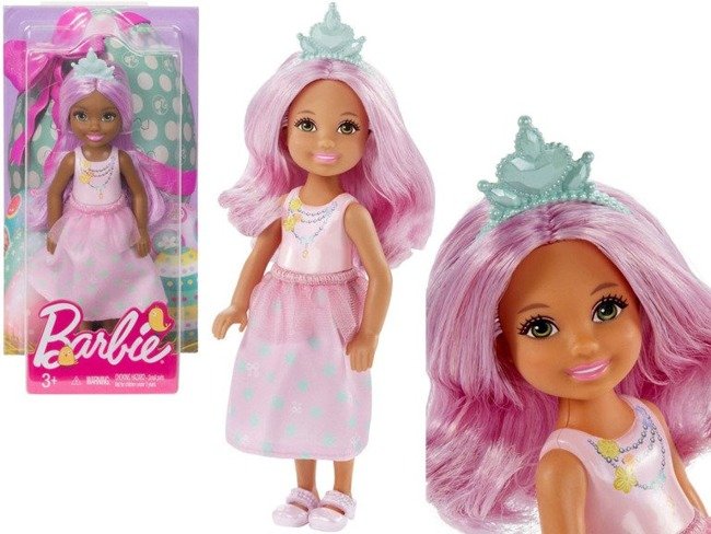Mattel Barbie Chelsea Lalka Wielkanocna - Różowe Włosy
