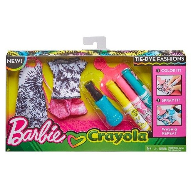 Mattel Barbie Crayola Zestaw Zrób To Sam Stylowe Szablony