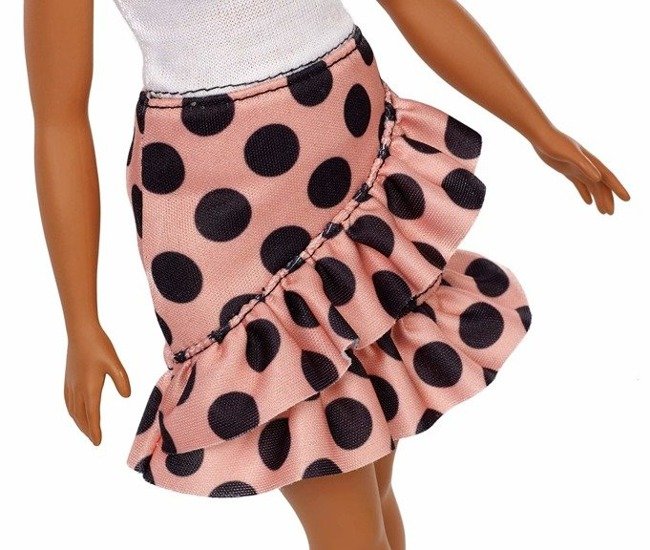 Mattel Barbie Fashionistas Modna Lalka W Spódnicy W Grochy