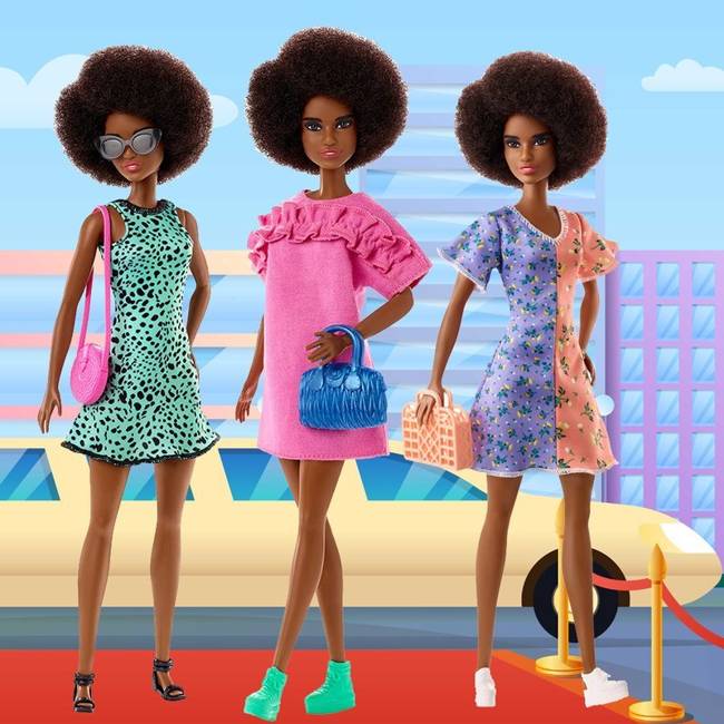Mattel Barbie Fashionistats Party Fashion Afroamerykanka