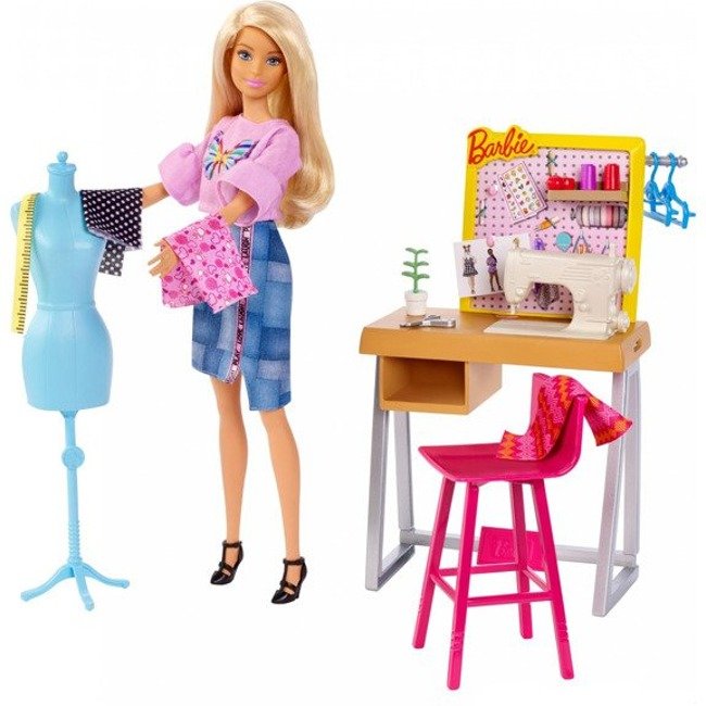 Mattel Barbie Kariera Zestaw Mebelki -Pracownia Krawiecka