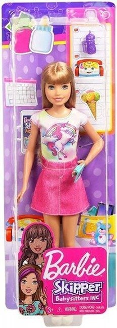 Mattel Barbie Klub Opiekunek Lalka Skipper Blondynka z Lodami i Akcesoria
