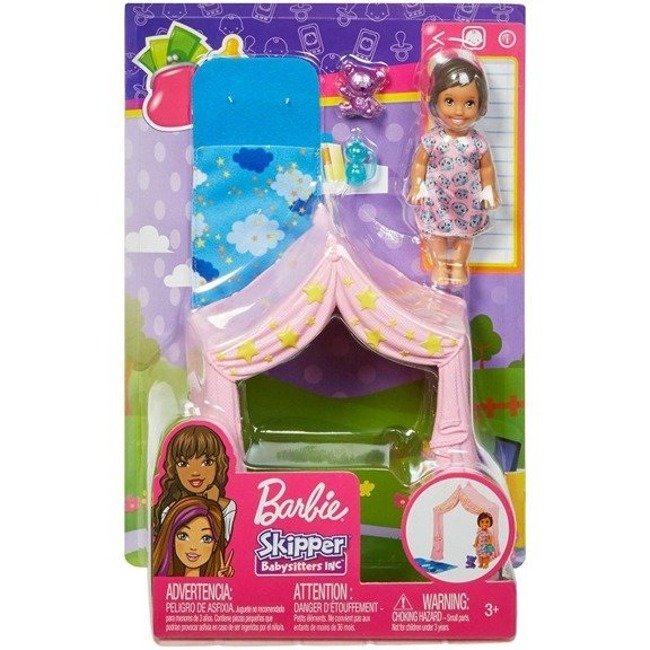 Mattel Barbie Klub Opiekunek Zabawa w Namiocie + Laleczka
