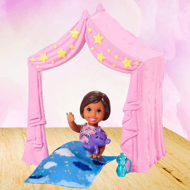 Mattel Barbie Klub Opiekunek Zabawa w Namiocie + Laleczka