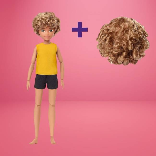 Mattel Barbie Kreatywny Zestaw Startowy  Lalka Włosy Miedziane Kręcone