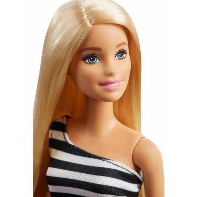 Mattel Barbie Lalka Blondynka Czarne Paski