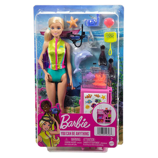 Mattel Barbie Lalka Kariera Biolożka morska 
