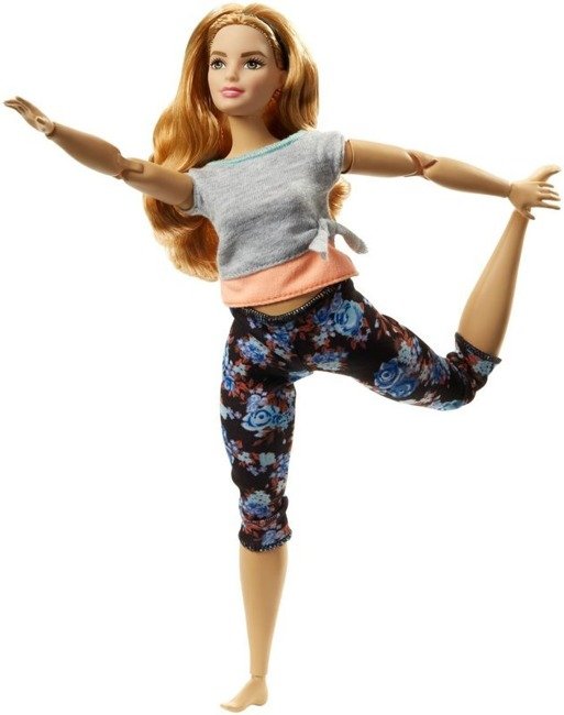 Mattel Barbie Lalka Made To Move Fitness Gimnastyczka - Ruda z Krągłościami
