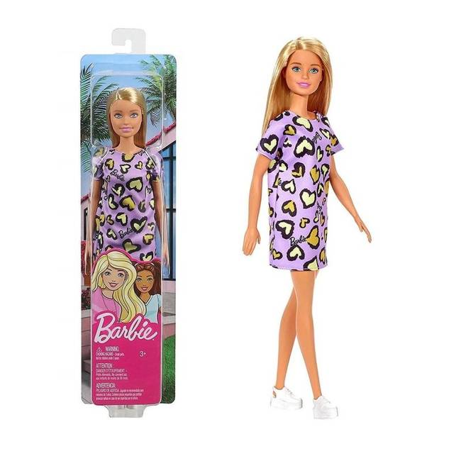 Mattel Barbie Lalka Szykowna W Fioletowej Sukience