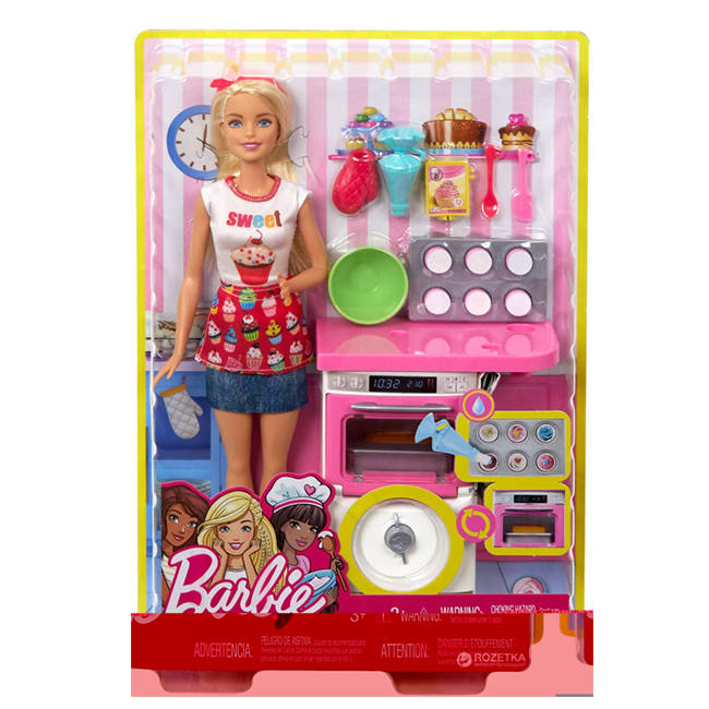 Mattel Barbie Lalka Zestaw Domowe Wypieki 
