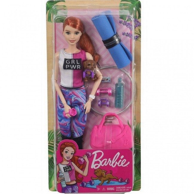 Mattel Barbie Zestaw Lalka Fitness Trening