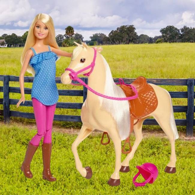 Mattel Barbie Zestaw Lalka z Koniem