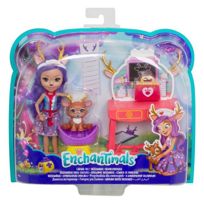 Mattel Enchantimals Lalka i Zwierzątko Niedźwiadkowy Piknik Bren Bear 15 cm I 2 Niedźwiadki