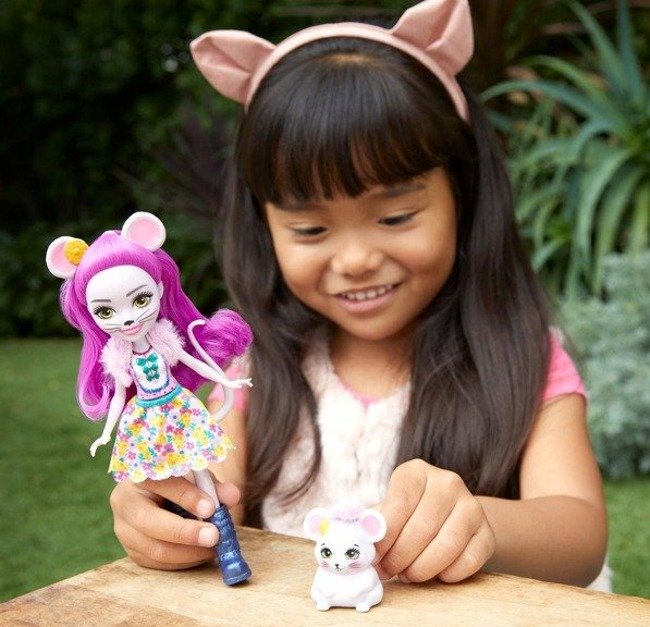 Mattel Enchantimals Zestaw Lalka Mayla Mouse i Zwierzątko Myszka