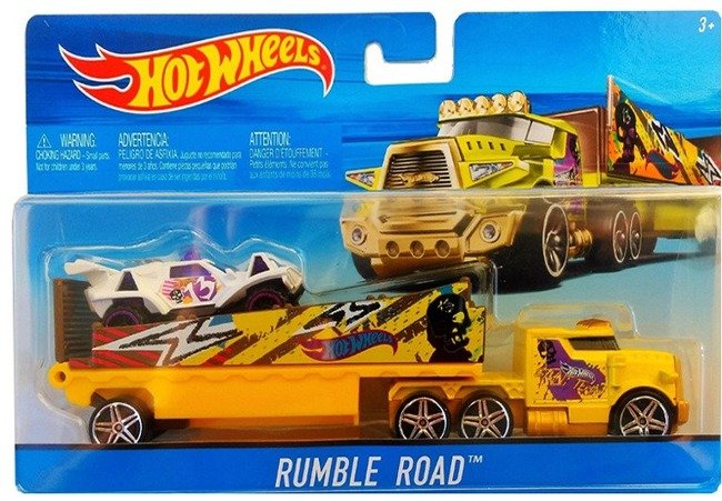 Mattel Hot Wheels Ciężarówka Laweta i Autko 1:64 