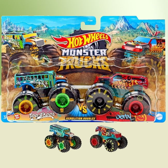 Mattel Hot Wheels Monster Truck Pojazd 2Pak 