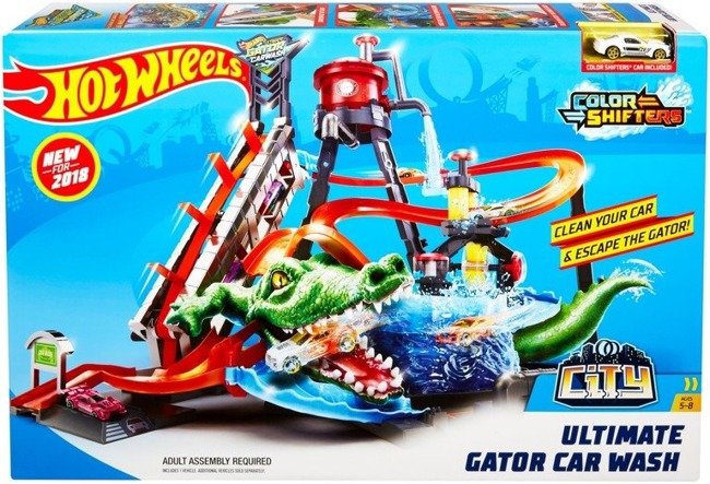 Mattel Hot Wheels Zestaw Mega Myjnia Atak Krokodyla