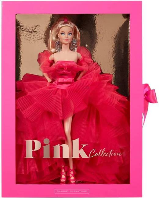 Mattel Lalka Kolekcjonerska Barbie w Różowej Sukni