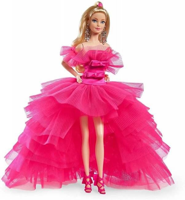 Mattel Lalka Kolekcjonerska Barbie w Różowej Sukni