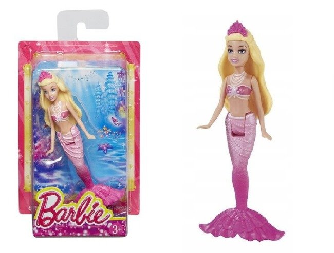 Mattel Mini Lalka Barbie Filmowe Księżniczki Bohaterki Syrenka Pearl