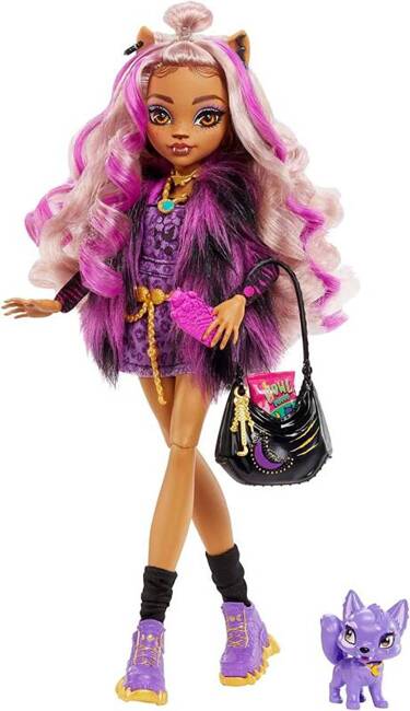 Mattel Monster High Clawdeen Wolf Lalka Zwierzę 