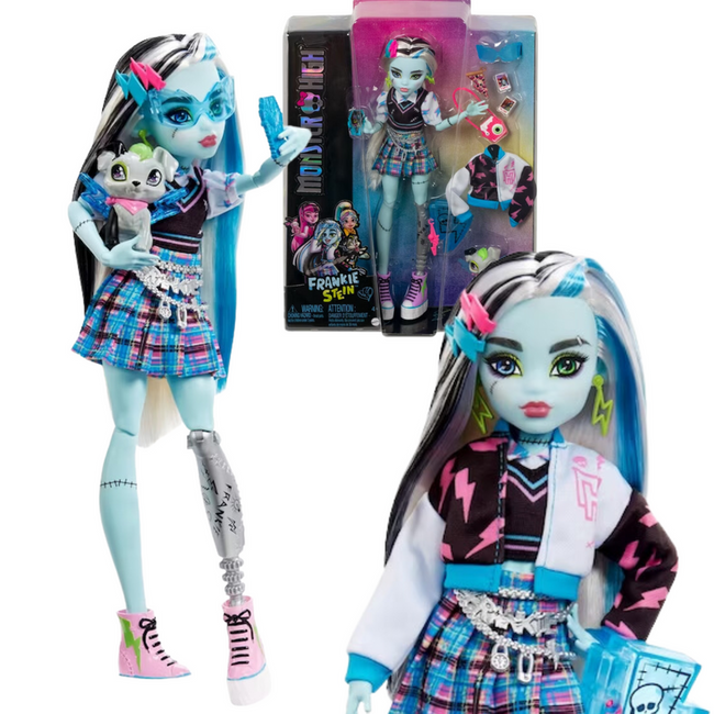 Mattel Monster High Frankie Stein Lalka Zwierzę 