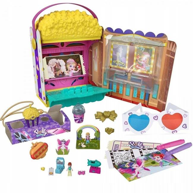 Mattel Polly Pocket Popcorn Zestaw Kinowy