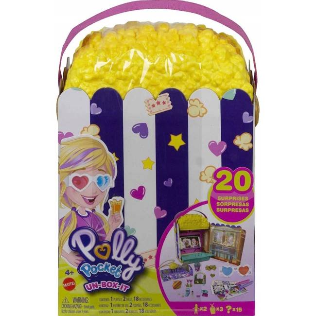 Mattel Polly Pocket Popcorn Zestaw Kinowy