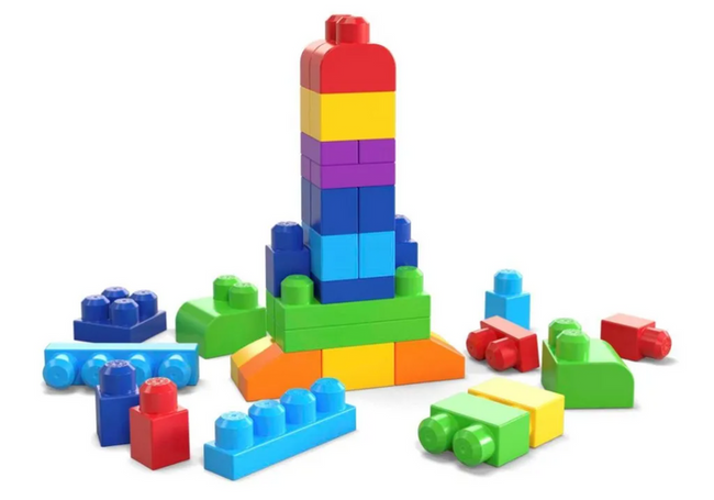 Mega Bloks First Builders Torba Z Klockami 60EL  Niebieska